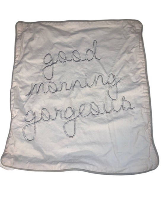Unbranded Other - Unbranded Beige Gray "Good Morning Gorgeous" Decorative Pillow One Size